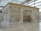 The Ara Pacis, or Altar of Peace.