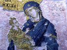 Virgin and Child inside the main church of the Chora.
