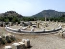Impressive, but in whose honour? The circular altar on the terrace snactuary at Kaunos, maybe sacred to the Basileus Kaunion.