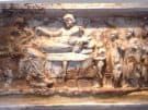 Lste 4th century BC relief showing a funerary banquet. Athens: National Archaeological Museum.