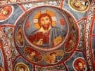 Christ Pantocrator in the central dome of the Karanlik Kilise church