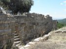 The theatre's external retaining wall in Messene in ancient Greece