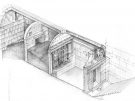 Schematic cutaway drawing of the Kasta tomb. (Image: M. Lefantzis, Greek Ministry of Culture)
