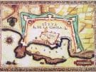 Plan of the Venetian Bastion Fortress of the city of Chania on Crete, 1536.