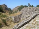 Bronze Age fortification walls of Troy in Turkey