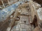Excavation of a Byzantine taberna, ancient wine bar, in Ephesus Turkey