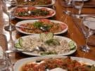 Lunch being served on one of our gulets
