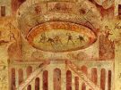 Amphitheatre of Pompeii fresco detail