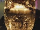 Derveni krater in the Thessaloniki archaeological museum in Greecee