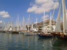 Gults in the historic harbour of Bodrum.