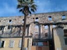 the facade of the palace of the Roman emperor Diocletian in Split, Croatia