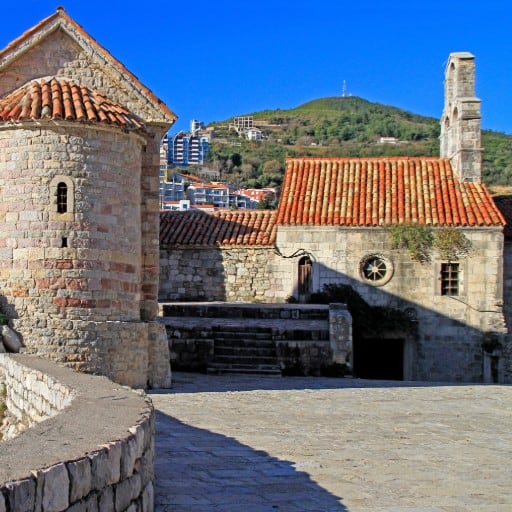 Churches of Santa Marija in Punta (right) and Saint Sabbas the Sanctified (left)