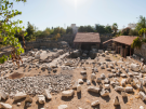 View towards the main structure of the Mausoleum of Halicarnassus