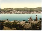A postcard of Šibenik in Croatia, as seen from across the sea, from the early 20th century