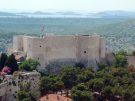 The fort of Saint Michael above Šibenik in Croatia looking out to sea.