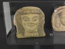 Greek-style terracotta antefixes in the form of the heads of maenads from a building in the Cittadella settlement, about 550 BC. A lot of influences, goods and people were reaching the Morgetian town from the Greek colonies on the coast.
