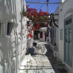 Another typical lane, with traditional shop fronts.