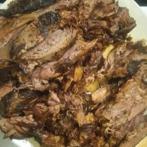 Step 11: beef, sliced.